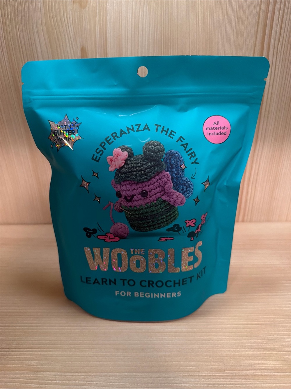 The Woobles Esperanza The Fairy Learn-to-Crochet Kit - Teal